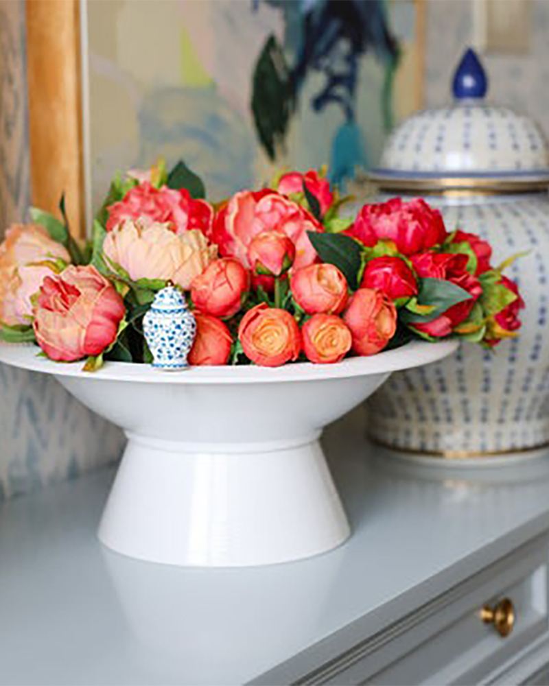 Melamine Bowl Pinstripes