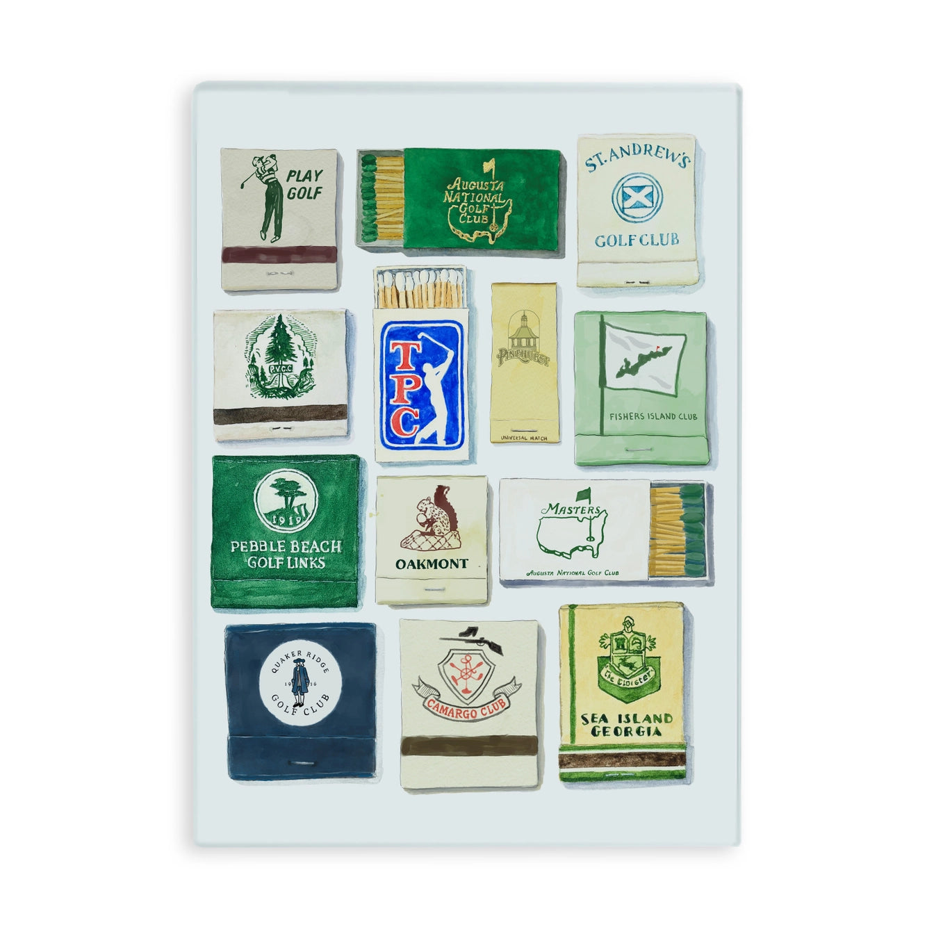 Golf Matches Cutting Board