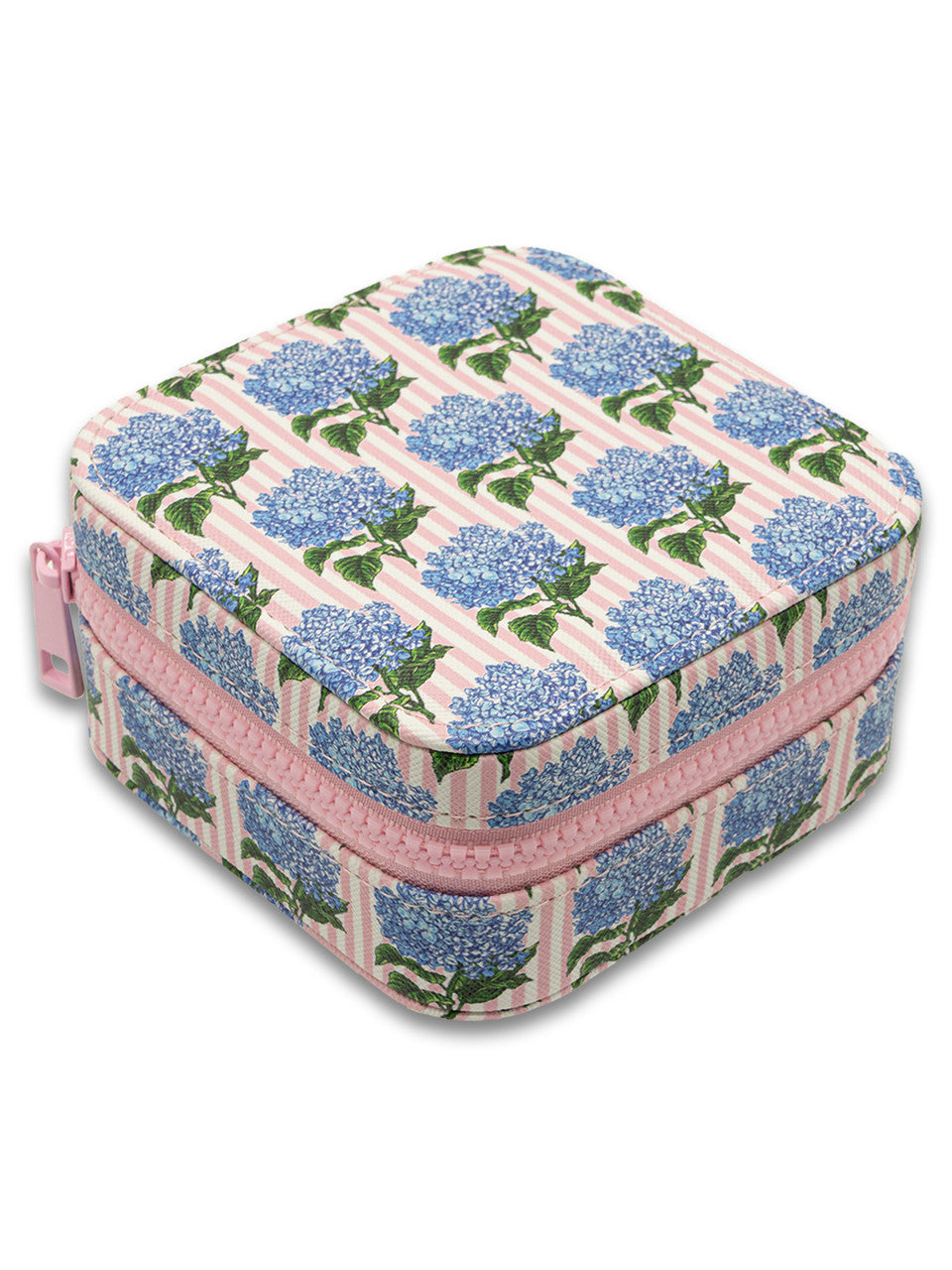 Simply Southern Quilted Hydrangea Pink Travel Jewelry Box