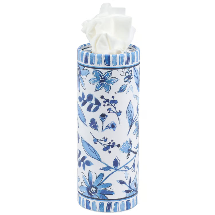Blue Florals Tissue Box Set