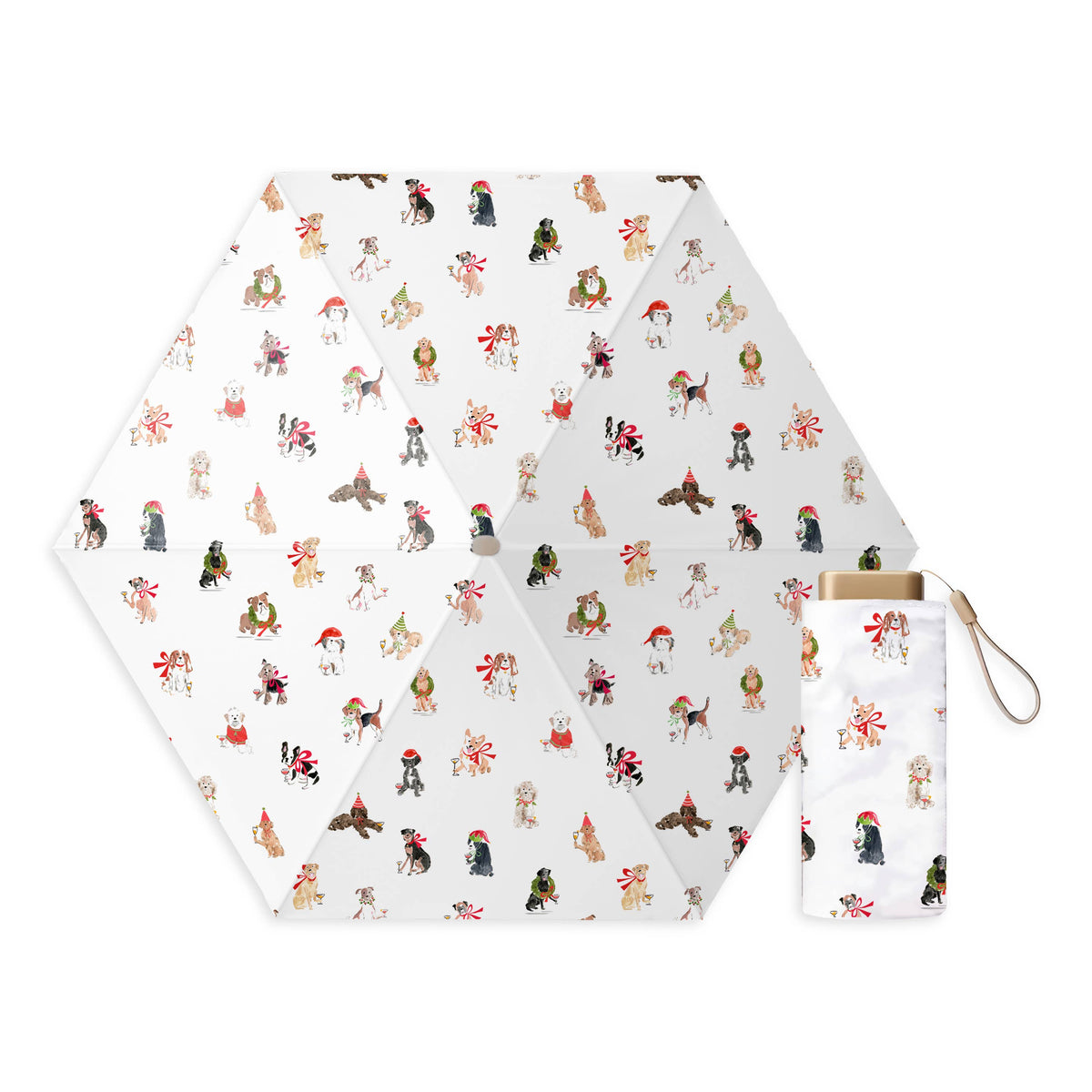 Boozehounds White Umbrella by Toss Designs