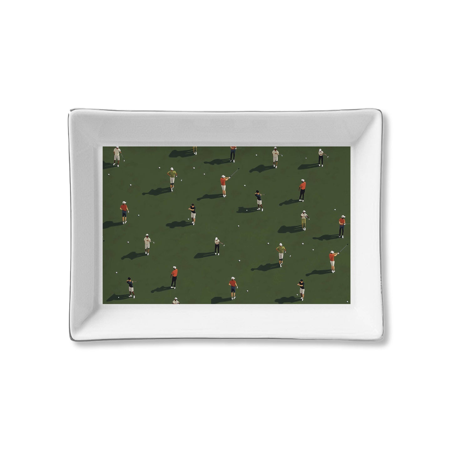 Ceramic Tray - Golfers