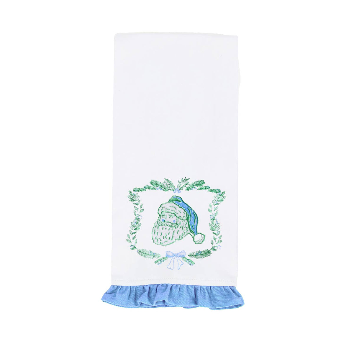 Mary Square Yuletide Vignettes Santa Christmas tea towel