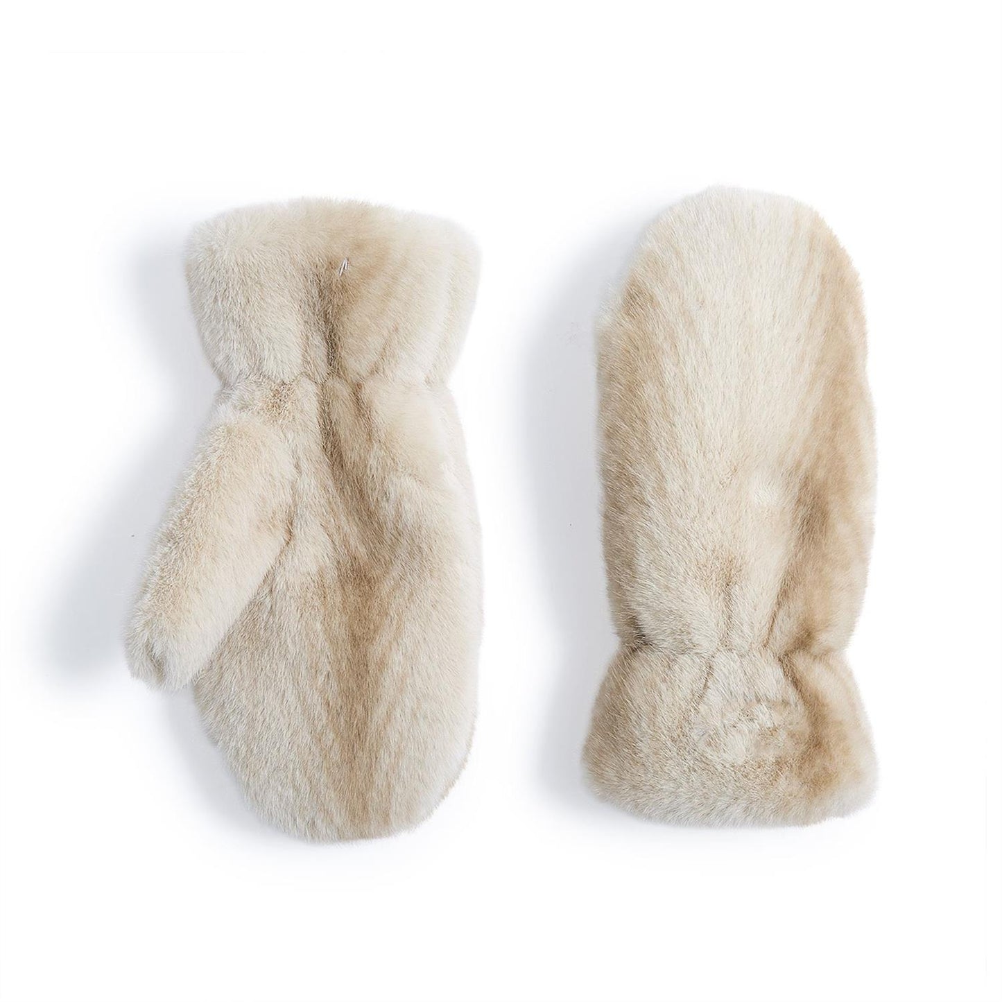 Polar Plush Mittens with Tonal Chevron Pattern and Fleece Lining