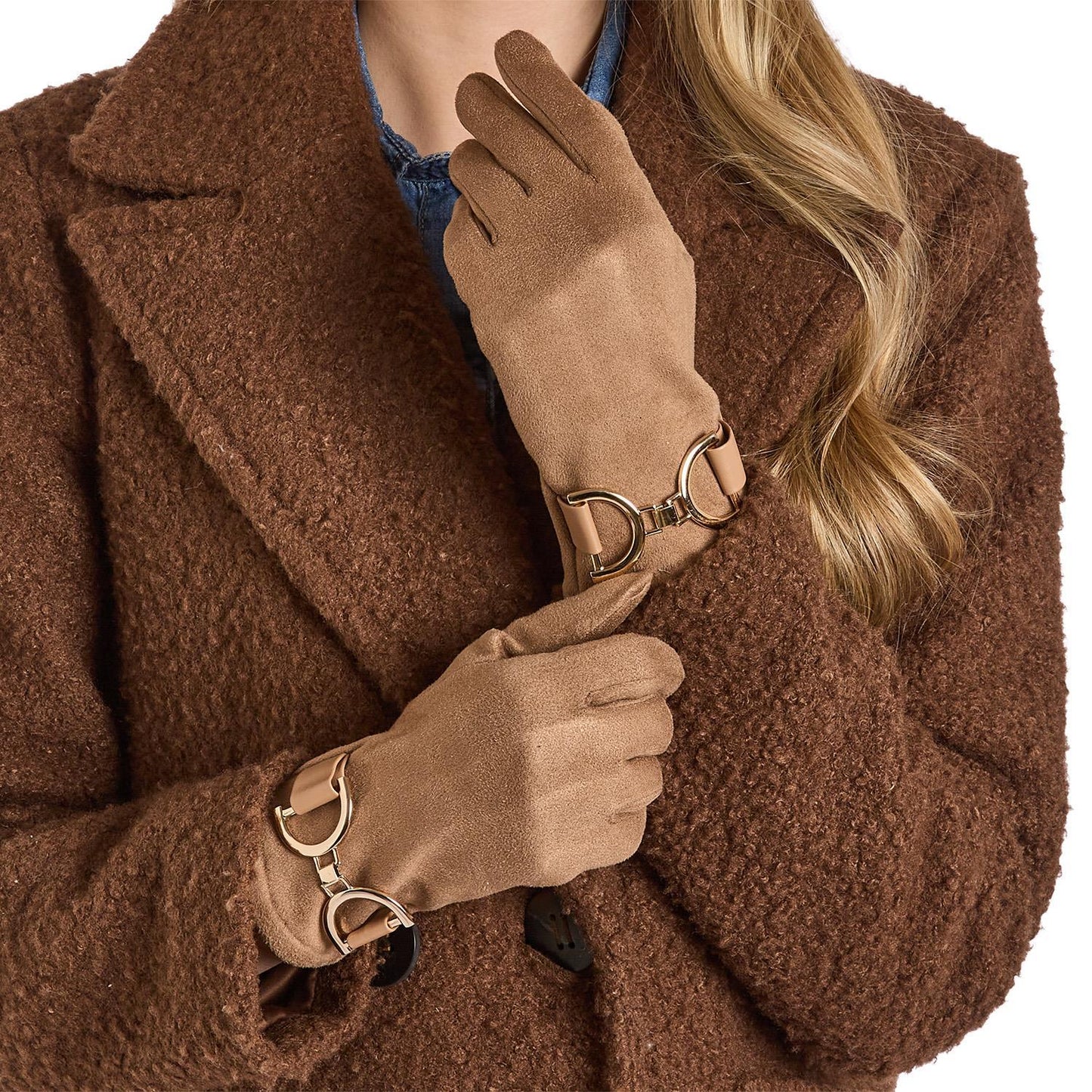 The Milano Oversized Bit Glove in Microsuede with Touchscreen Fingertips