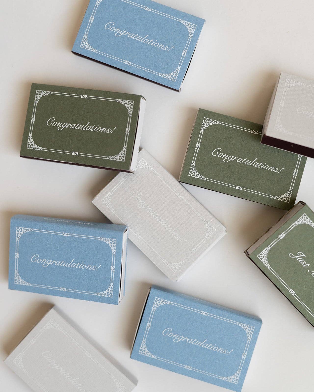Just Married Matchbox (White)