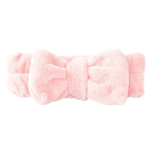 Plush Bow Spa Headband - Main Image