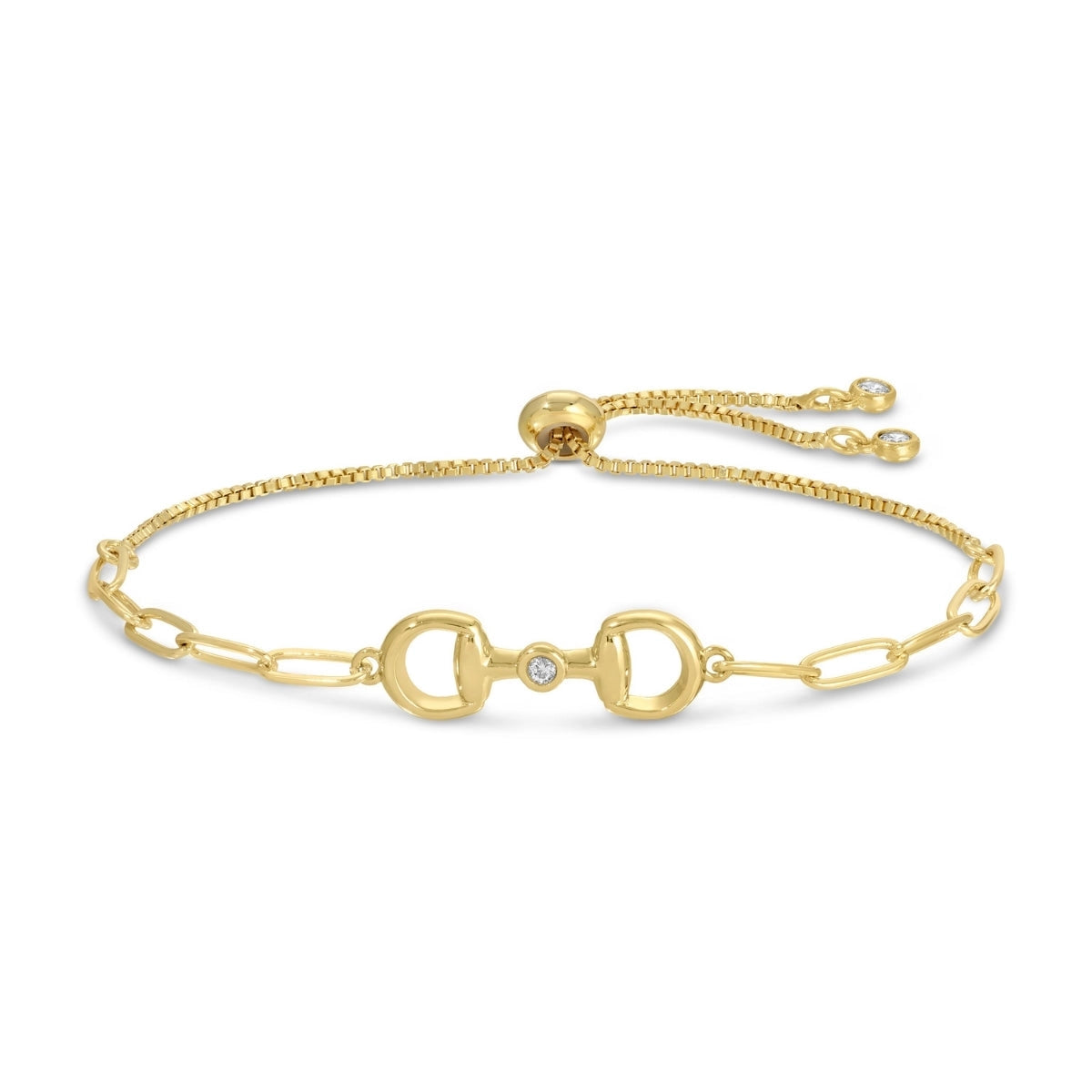 Gold Horsebit Pulley Bracelet