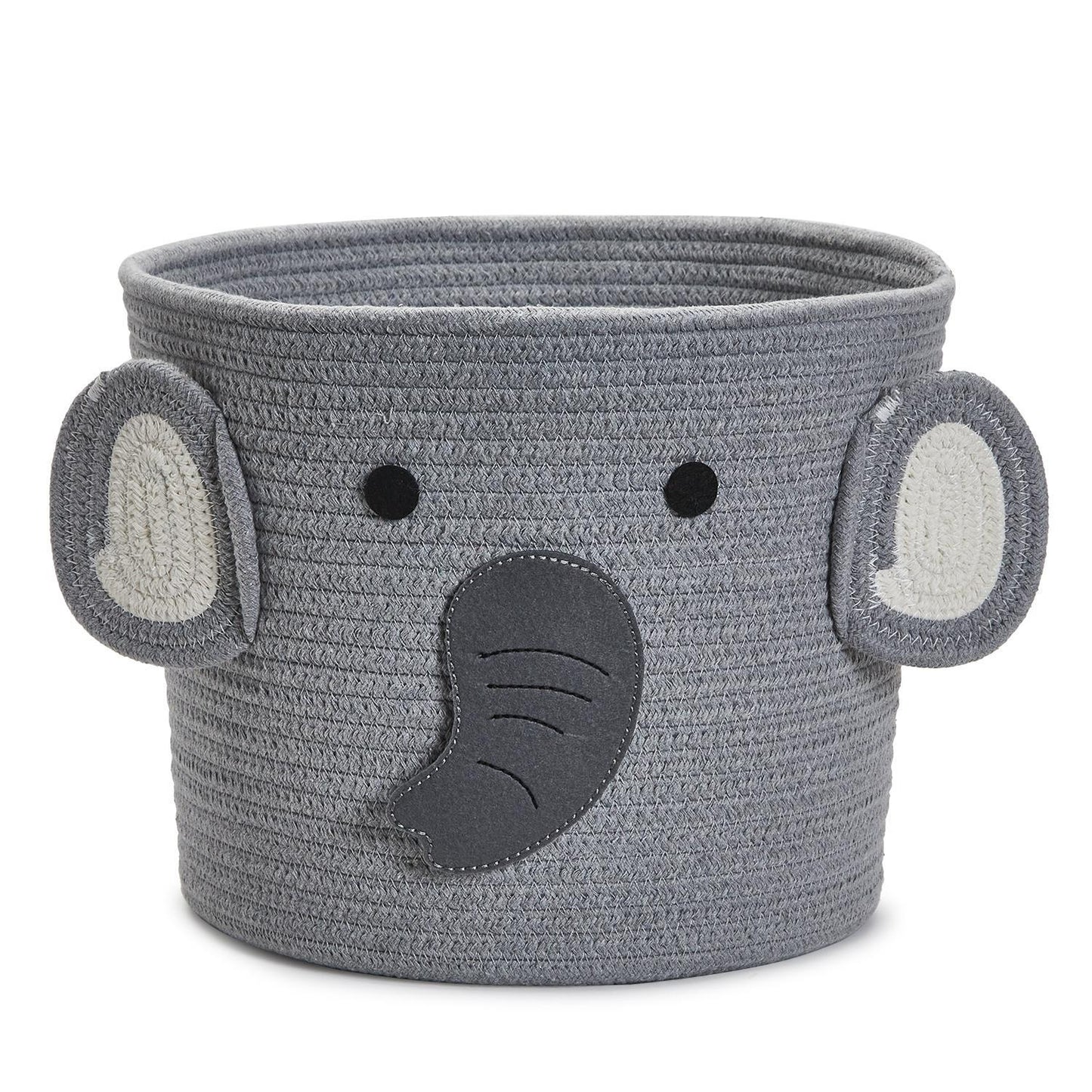 Animal Hand-Crafted Rope Baskets with Applique