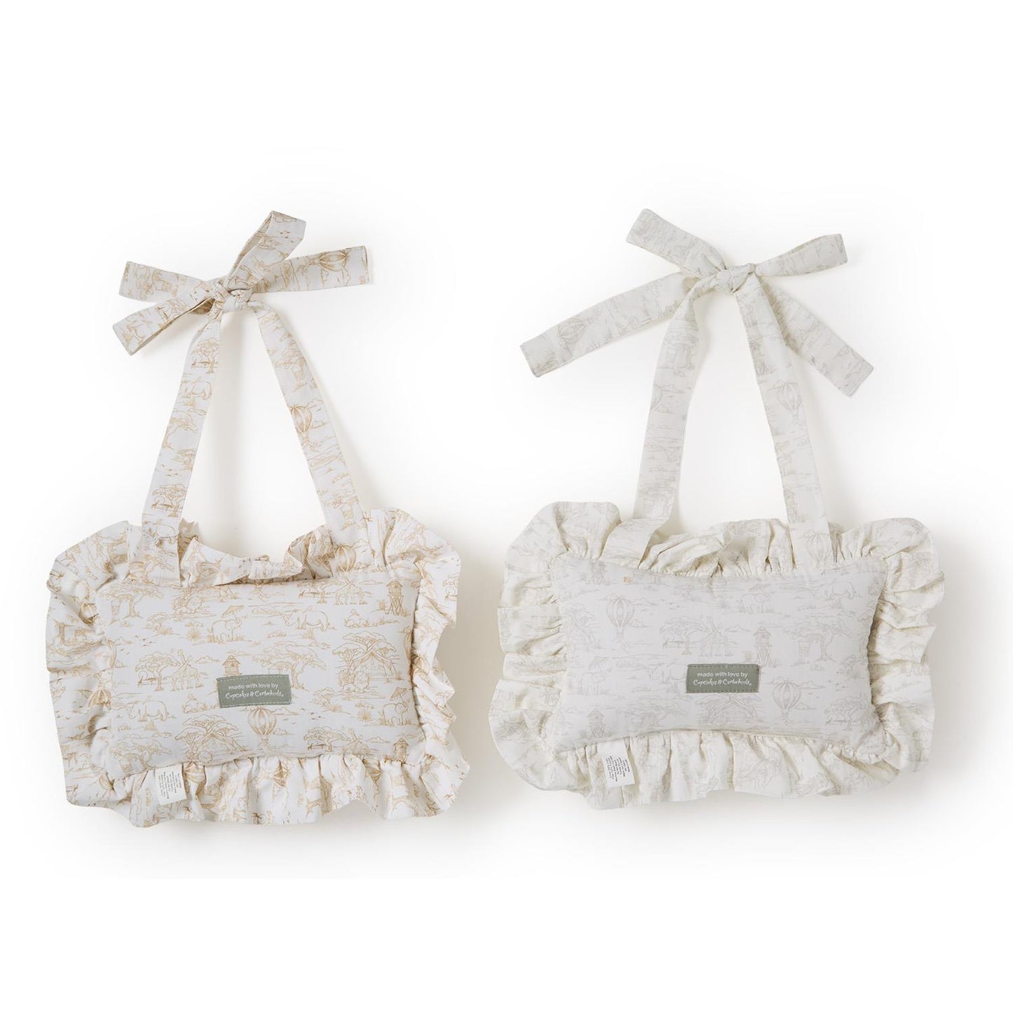 You Are Loved Beyond Measure Embroidered Ruffle Pillow Door Hanger Décor