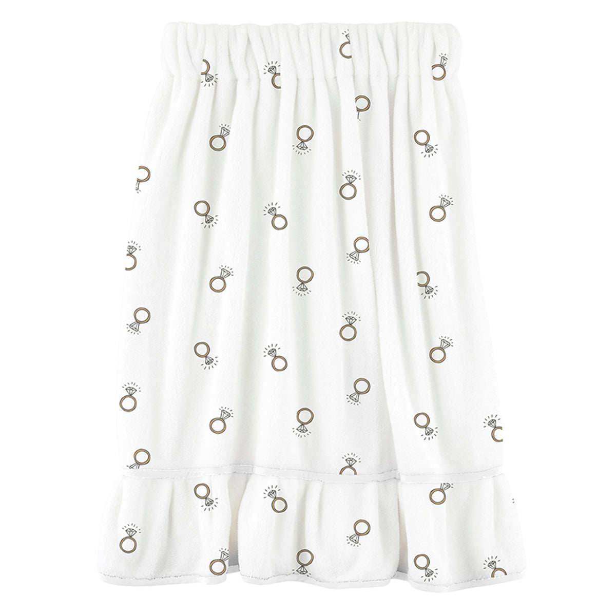 Spa Wrap - White Bridal Rings