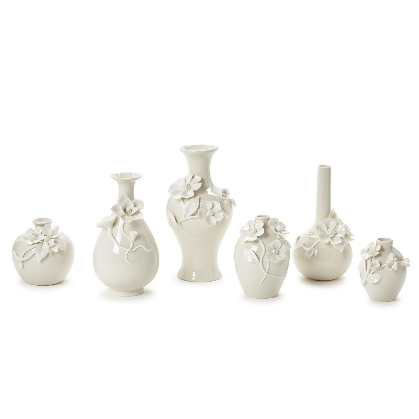 Mini Vase with 3-D Sculpted Flowers