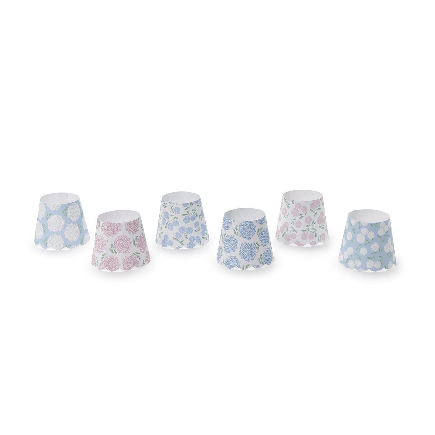 S/2 Hydrangea Paper Shade Covers