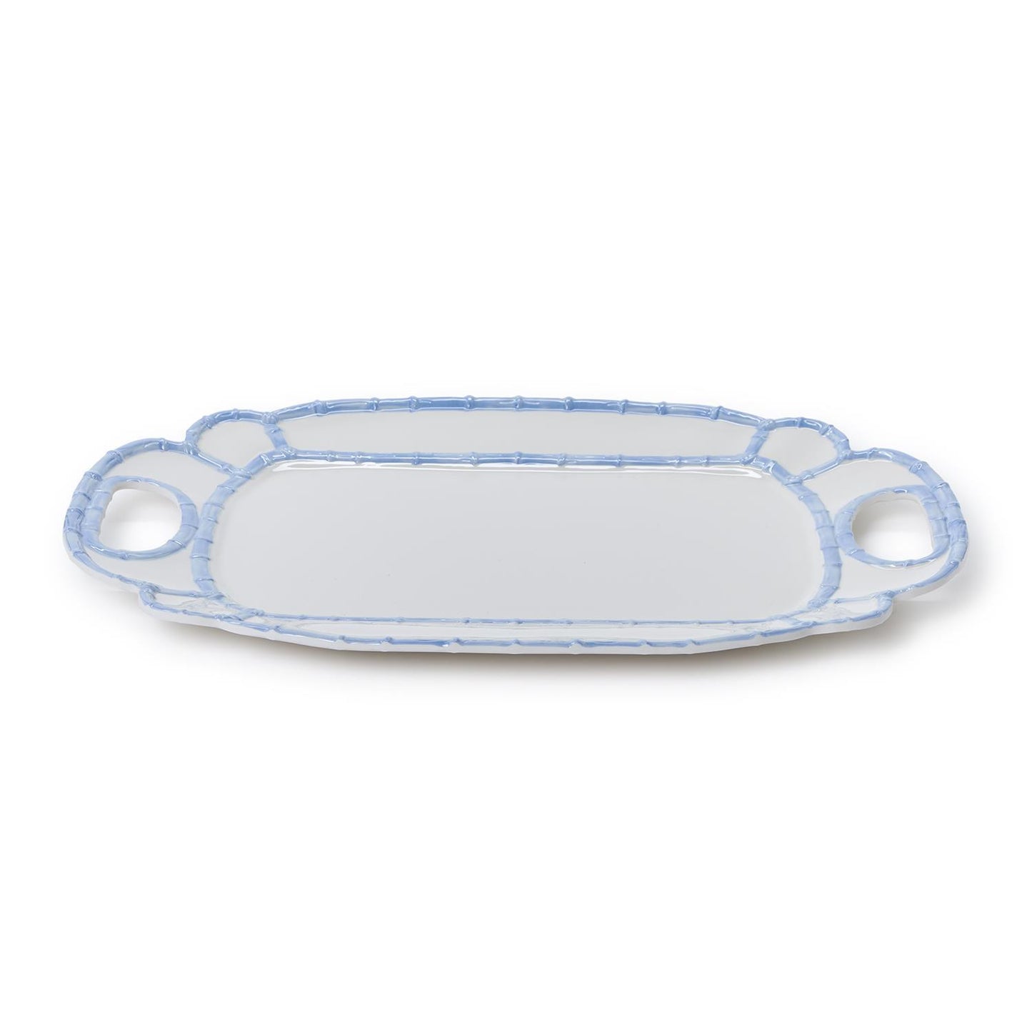 French Blue Bamboo Touch Melamine Platter