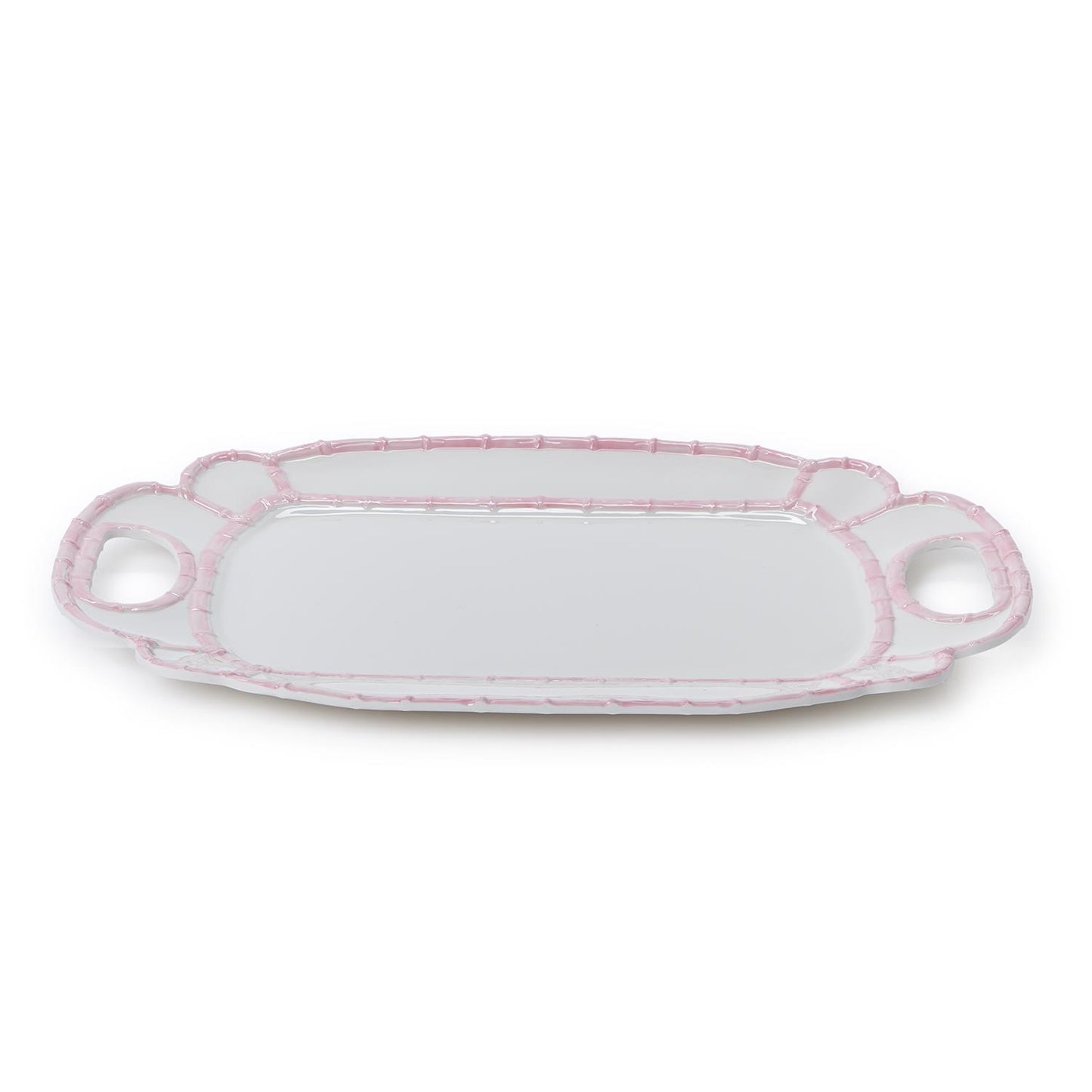 Pink Bamboo Touch Melamine Platter