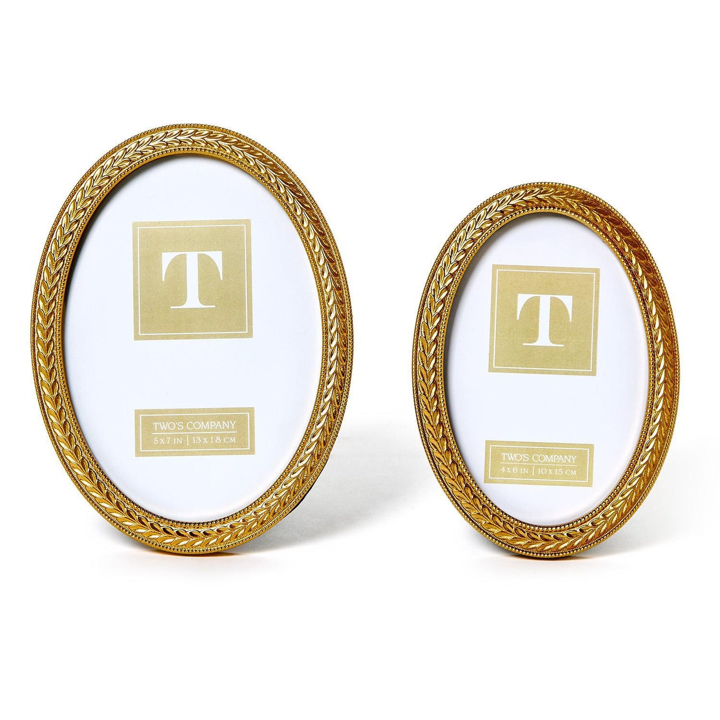Laurel Wreath Gold Oval Photo Frame (*Multiple Sizes)