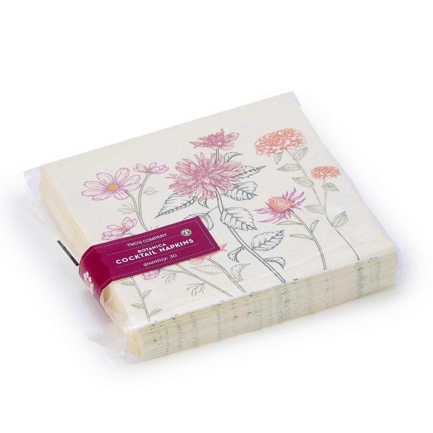 Botanica 3-Ply Paper Cocktail Napkin