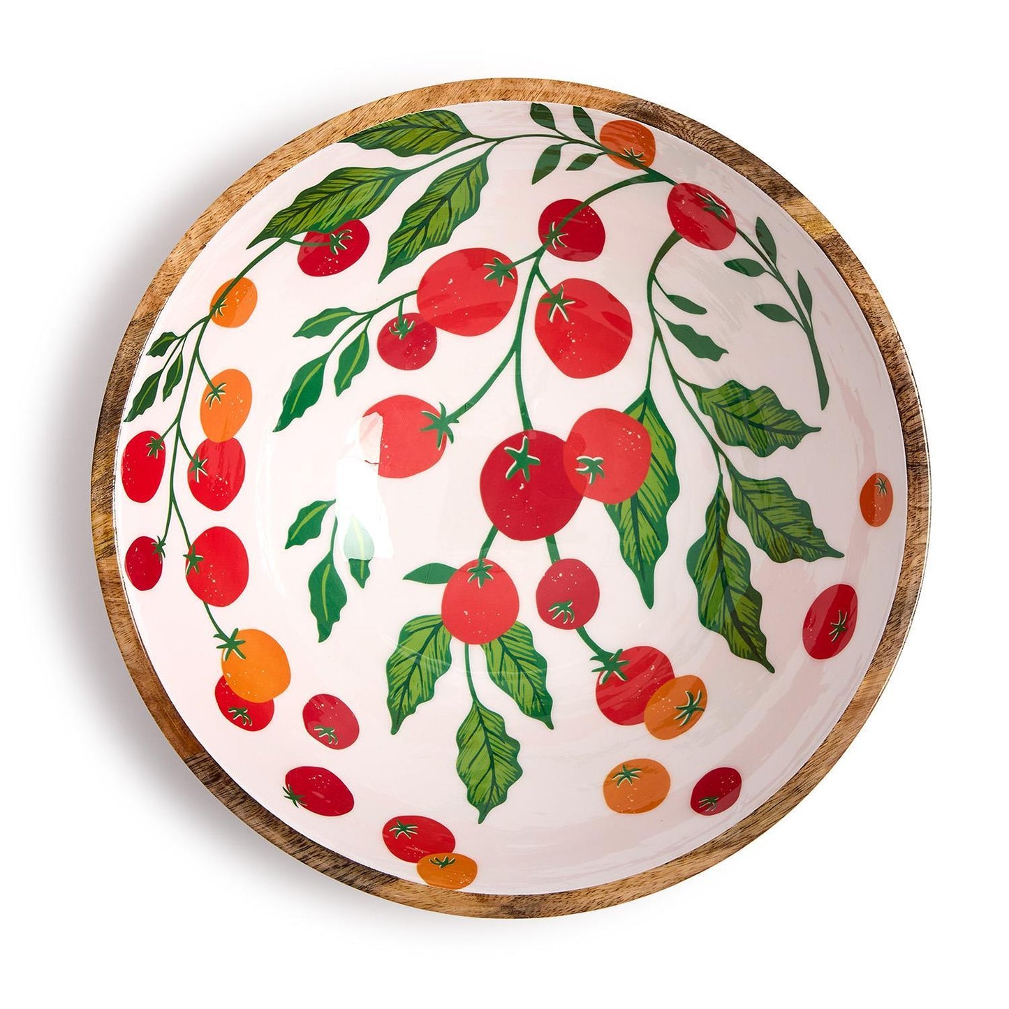 Garden Harvest Hand-Crafted Wood Bowl