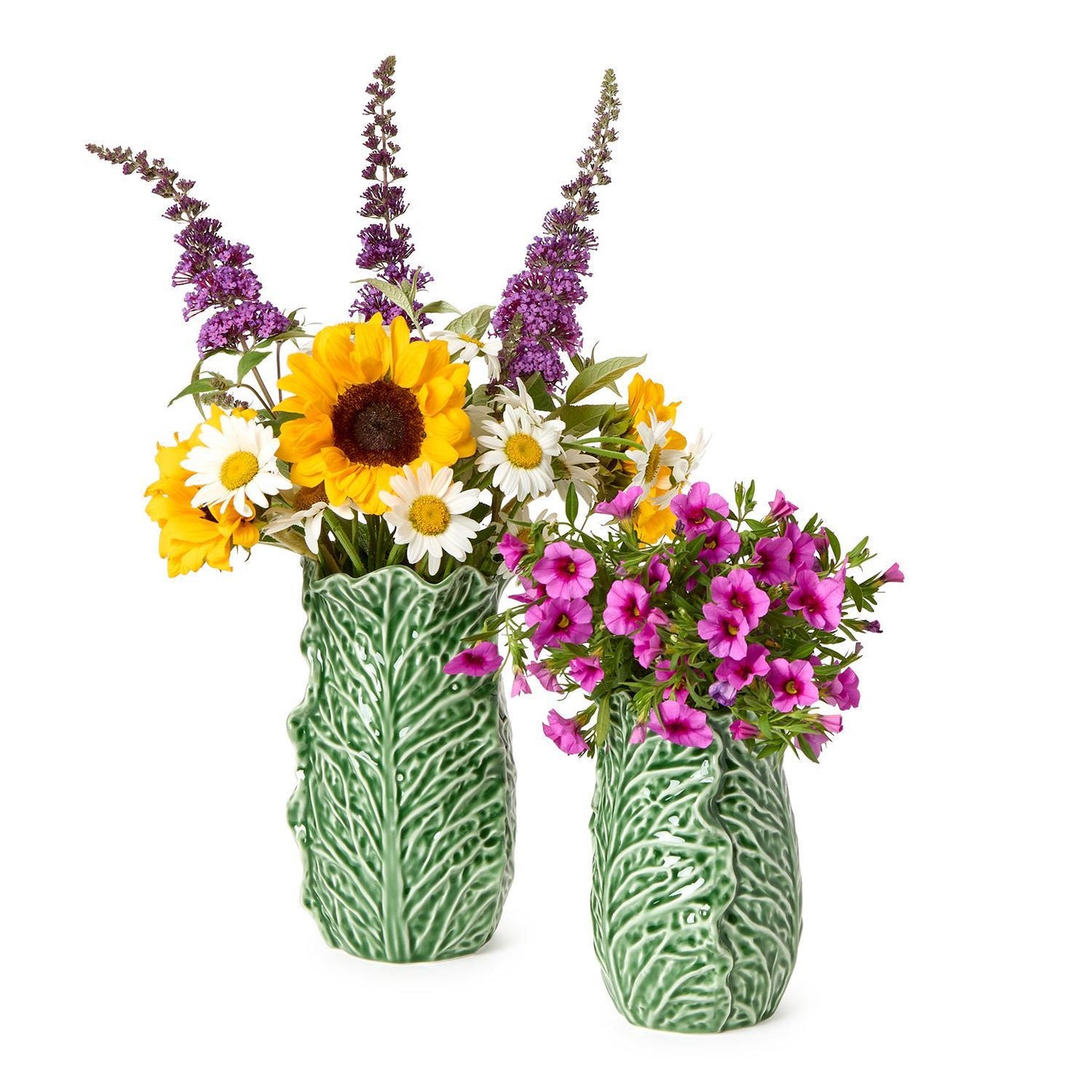 Cruciferous Leaf Textured Vases (*Two Sizes*)