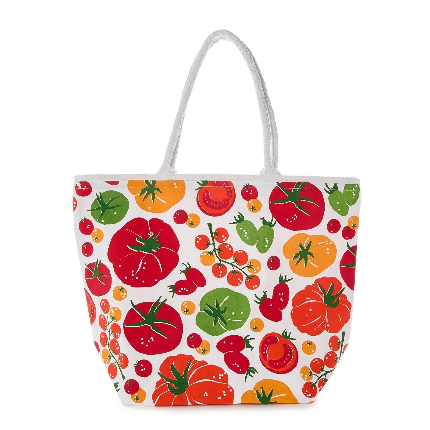 Garden Harvest Tomato Print Tote Bag