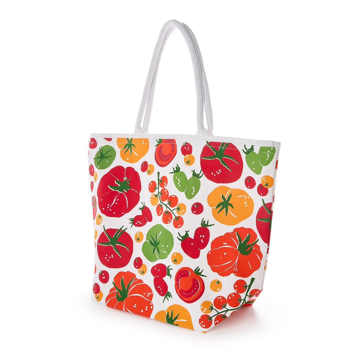 Garden Harvest Tomato Print Tote Bag