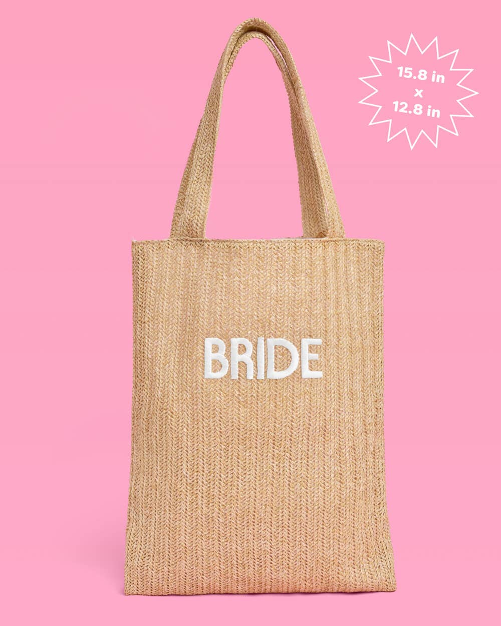 Bride Straw Beach Tote