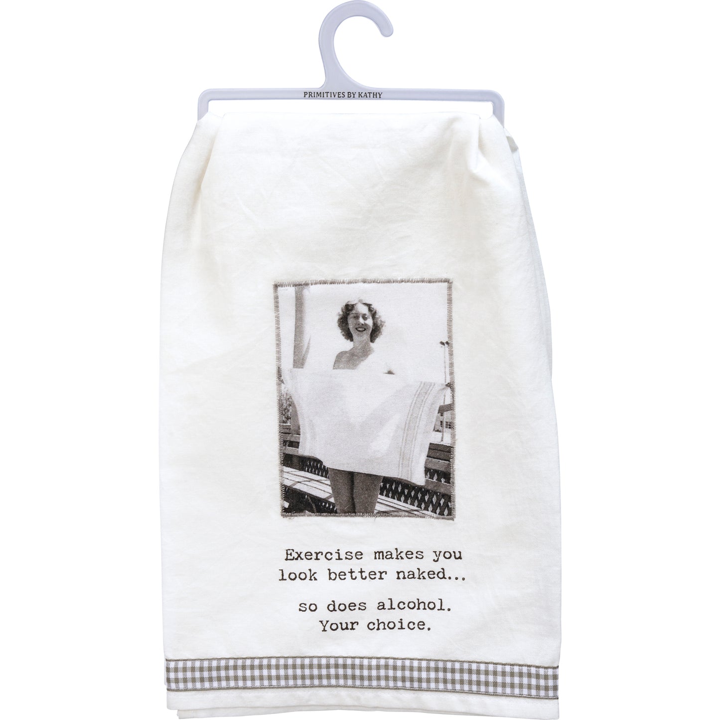 Exercise Makes You Better Naked Kitchen Towel