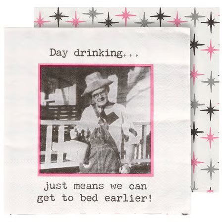 Day Drinking Paper Cocktail/Beverage Napkin