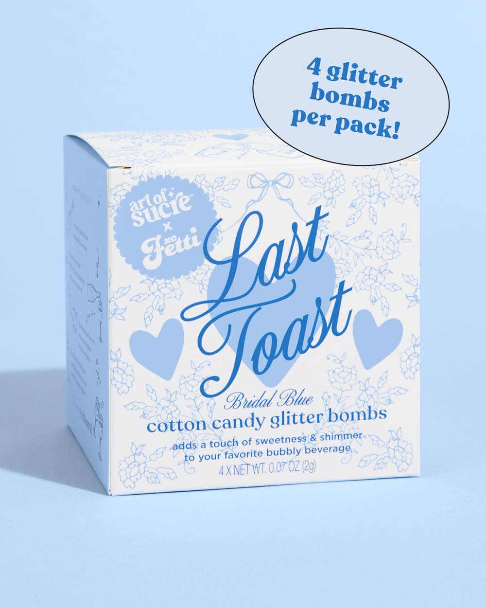Last Toast Glitter Bomb, Set of 4 in Box