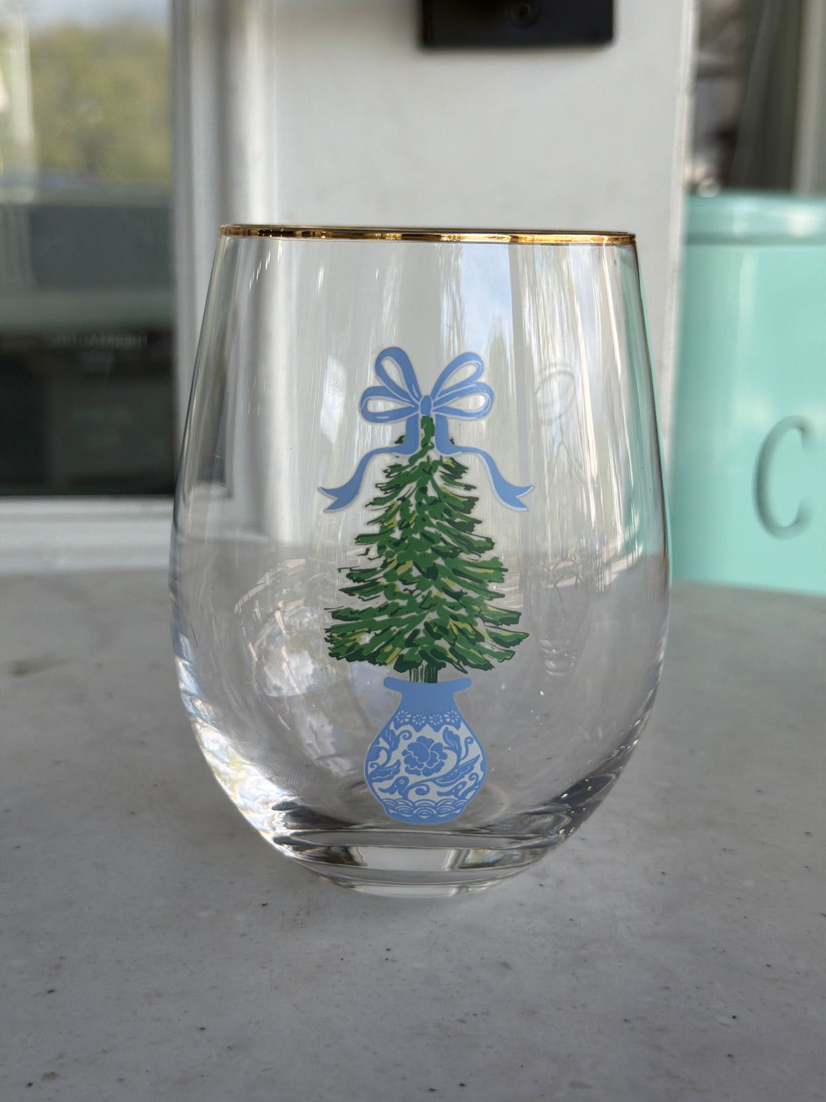 Wine Glass | Winter Pines