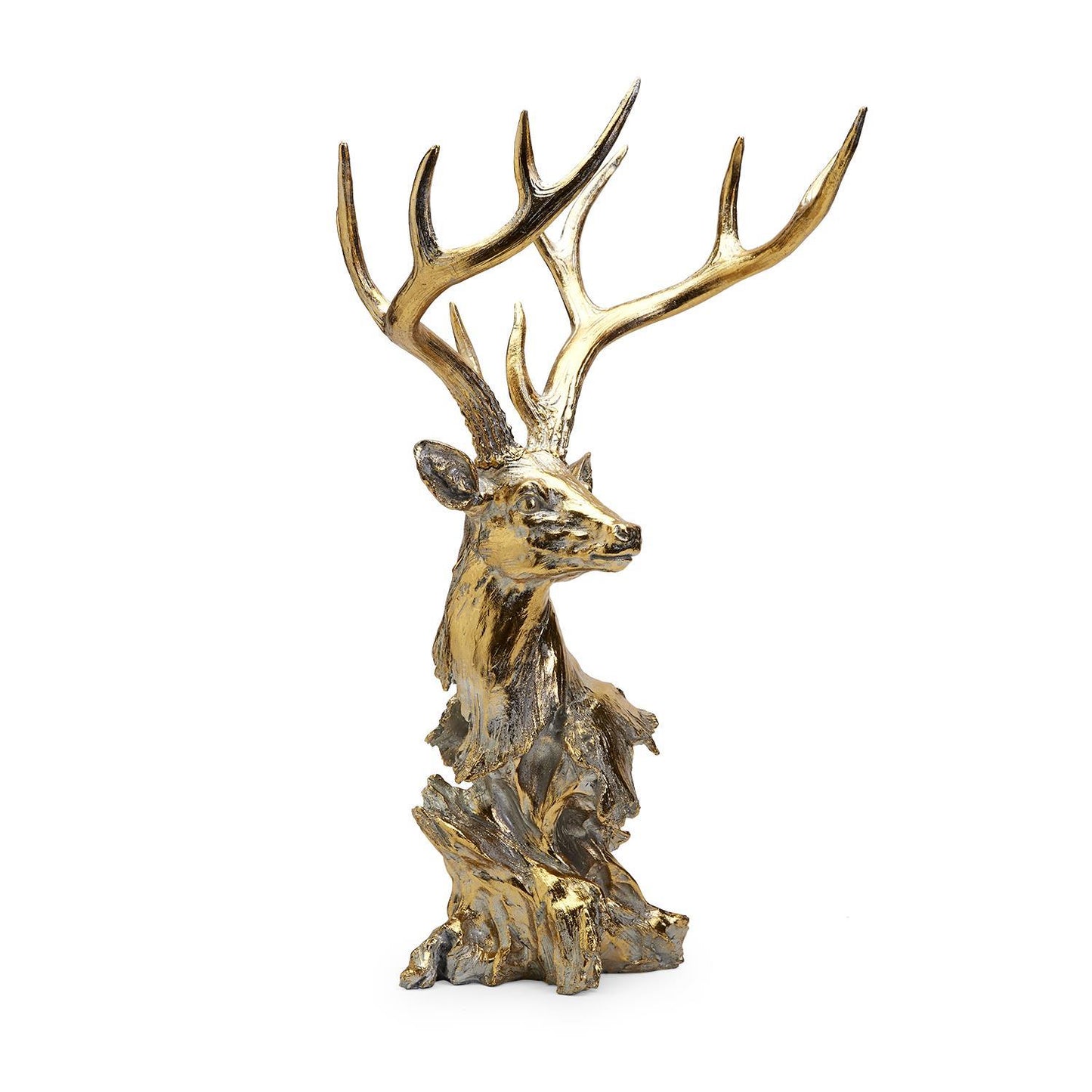 Rustic Gold Leaf Deer Dècor
