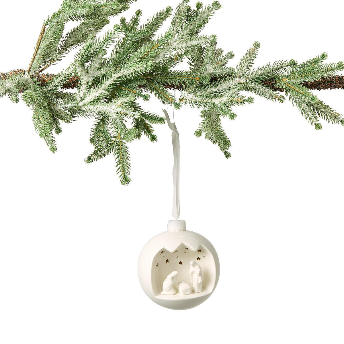 Nativity Scene Light-Up Keepsake Ornament with Stand in Gift Box