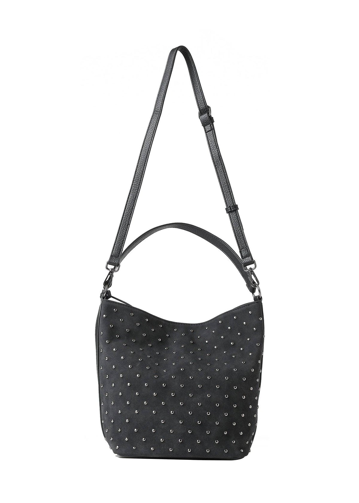 Celine Black Suede Shoulder Bag