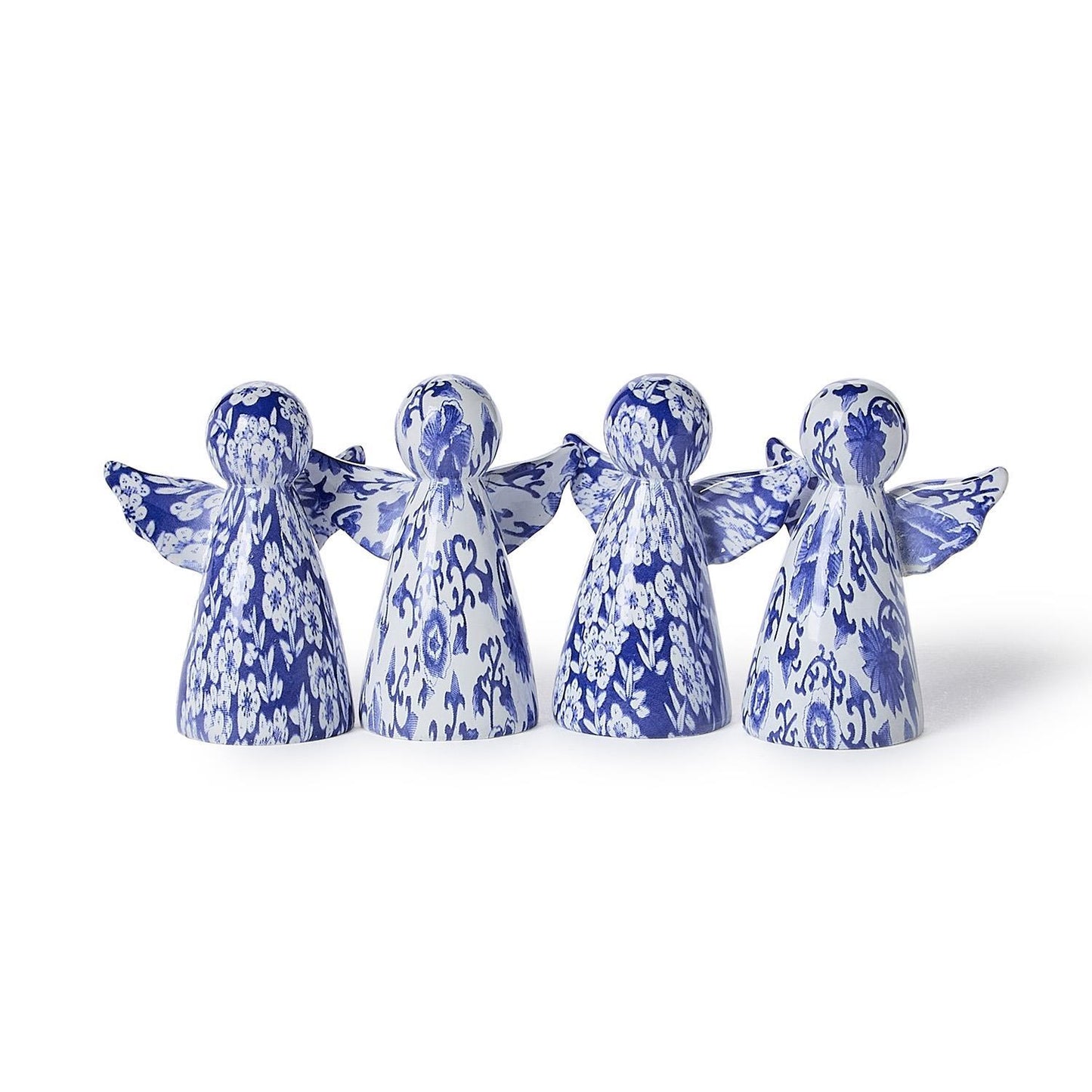 Blue and White Angel Figurine