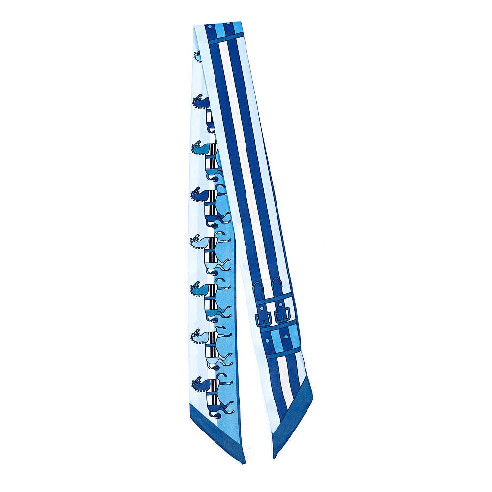 Blue Middleburg Mini Scarf