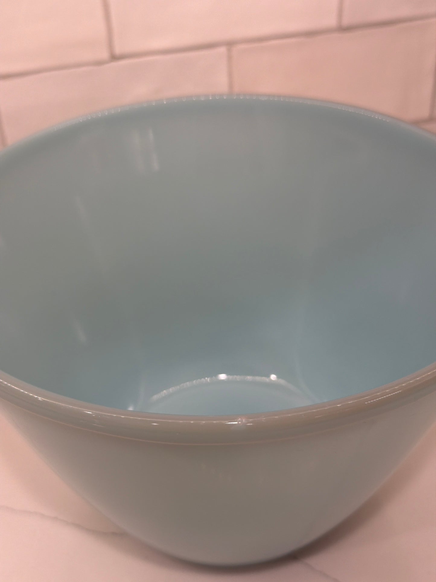 Vintage Fire King Delphite Blue Ovenware Splash-Proof Mixing Bowl