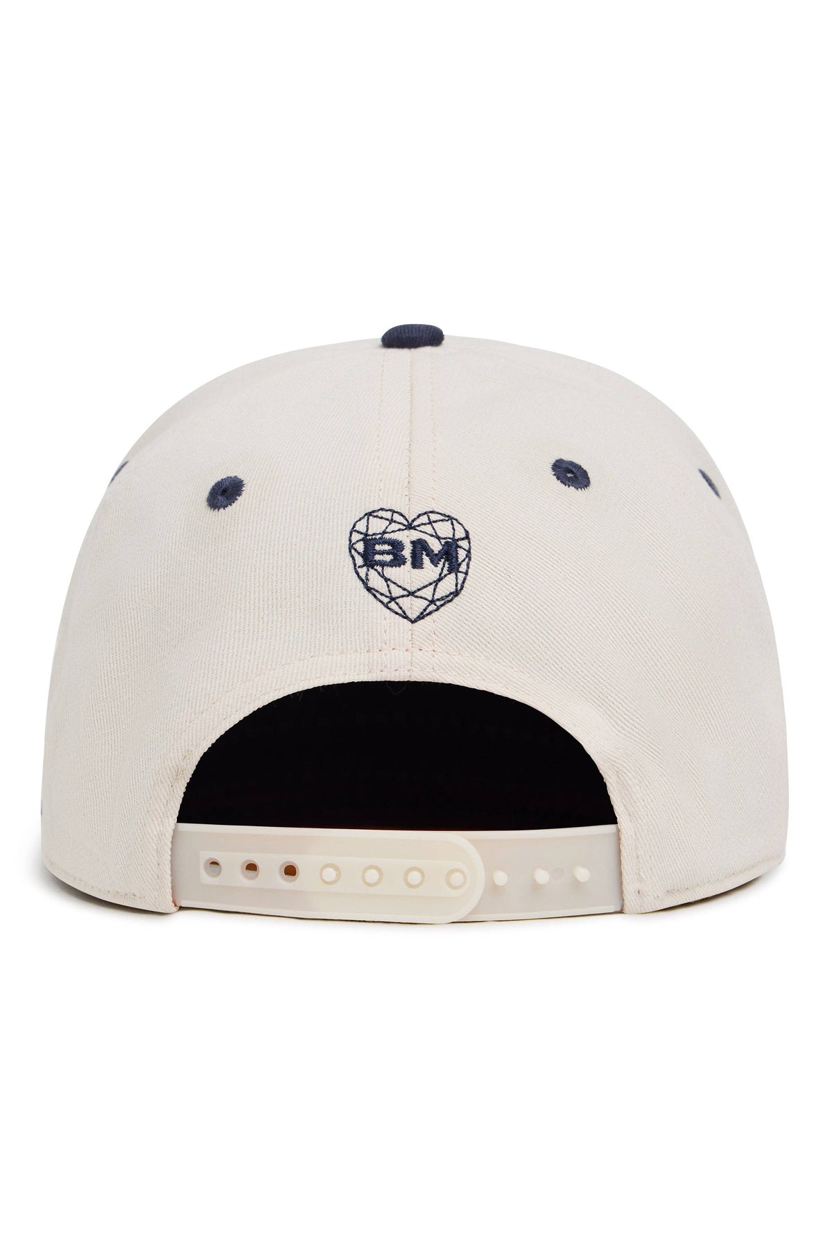 Husband Collegiate Trucker Hat, Cream/Navy