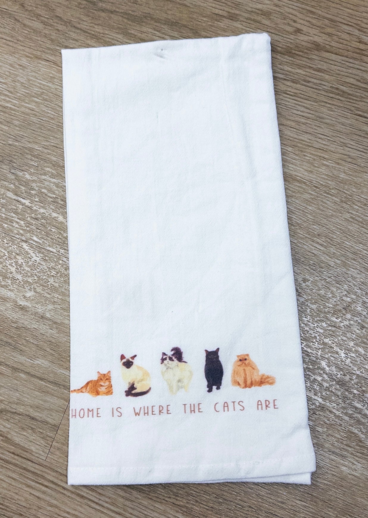 Home is where the Cats are Tea Towel