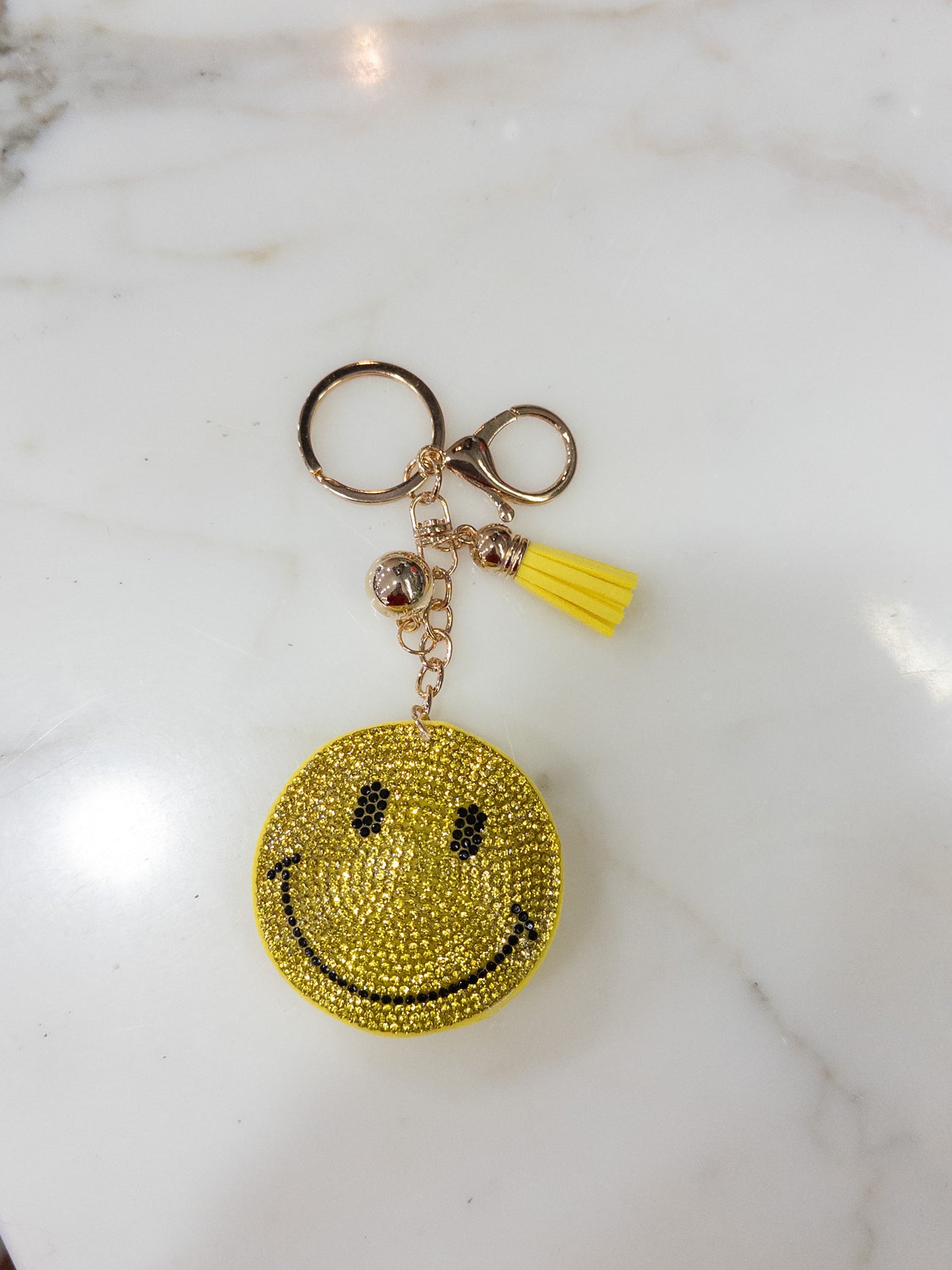 Yellow Smiley Keychain