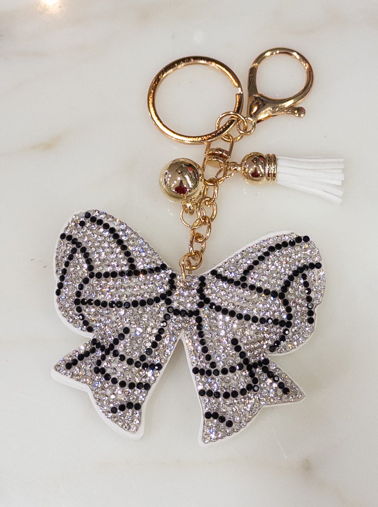 Volleyball Bow Keychain
