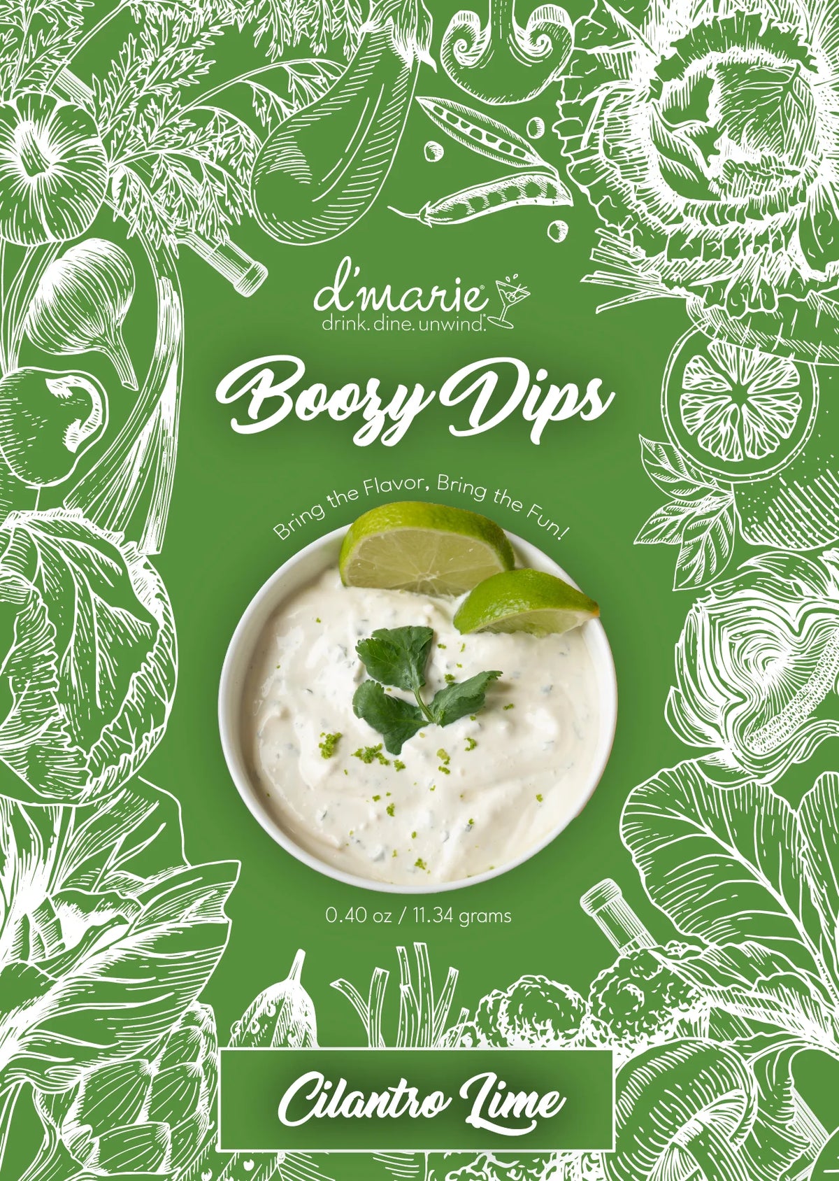 Cilantro Lime Boozy Dip
