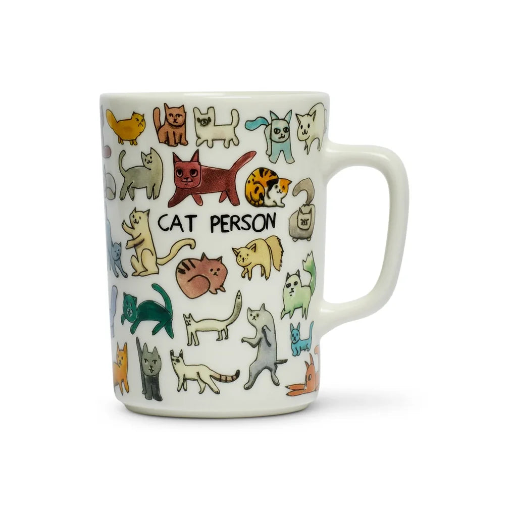 Cat Person Mug by Ben Lenovitz, (10oz)