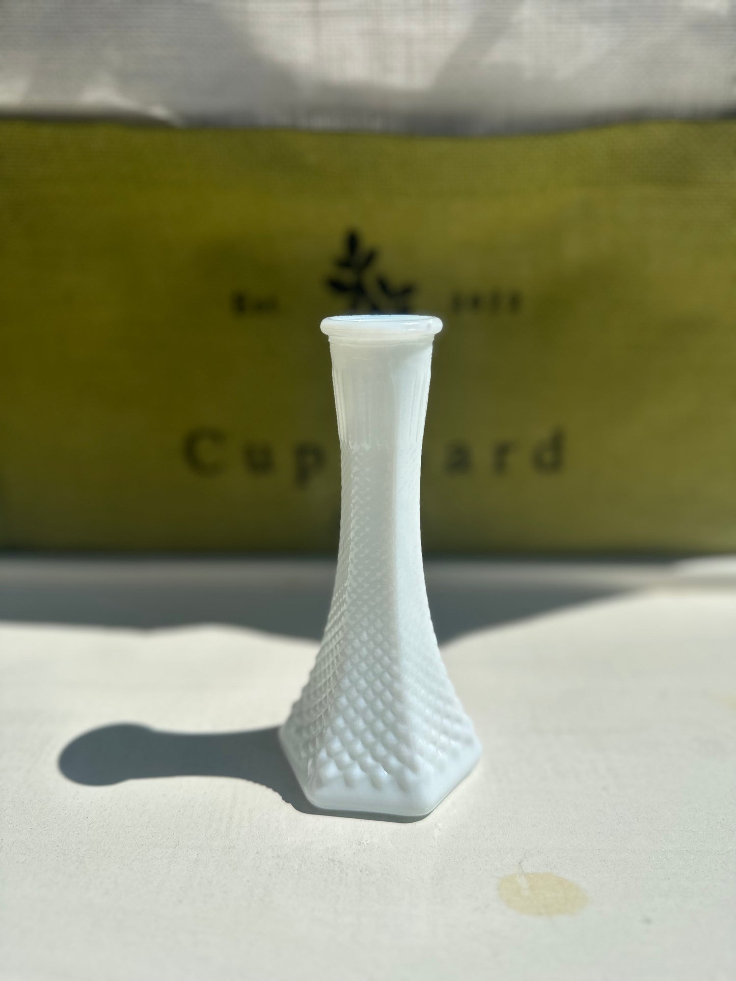 Vintage E.O. Brody Co. 6" White Milk Glass