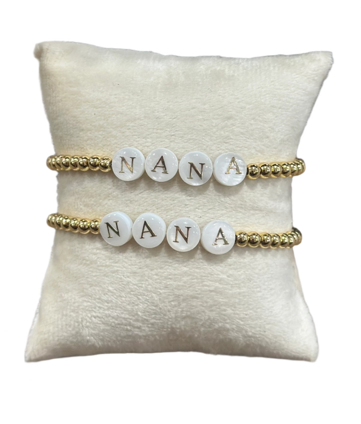 NANA Gold Bead Stretch Bracelet