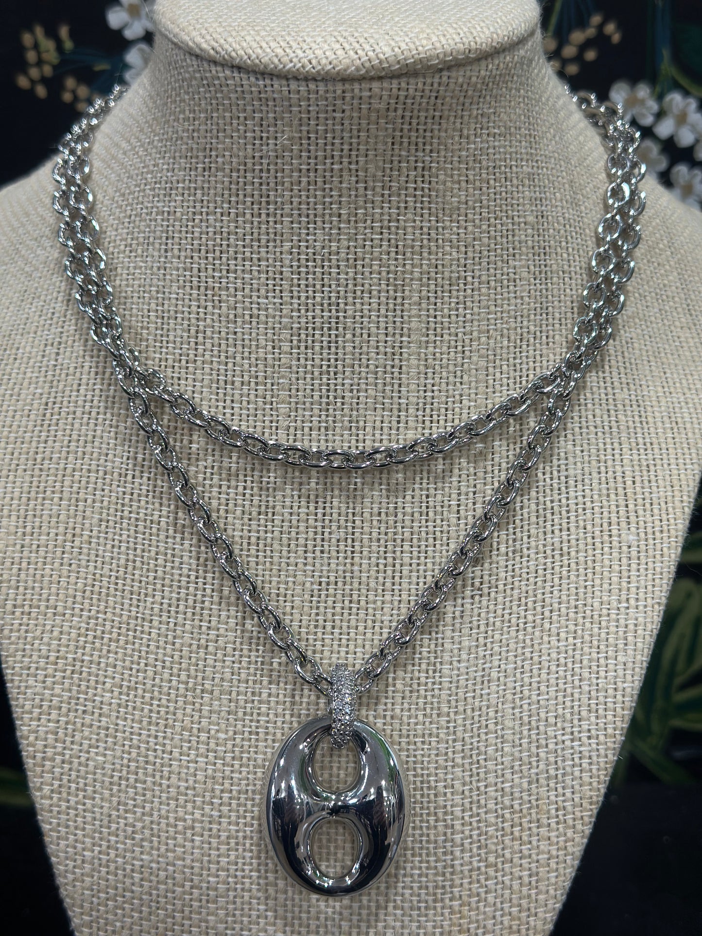 Silver Marina Charm Necklace