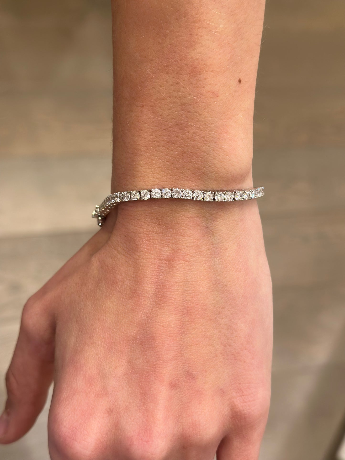 3mm CZ Silver Tennis Bracelet