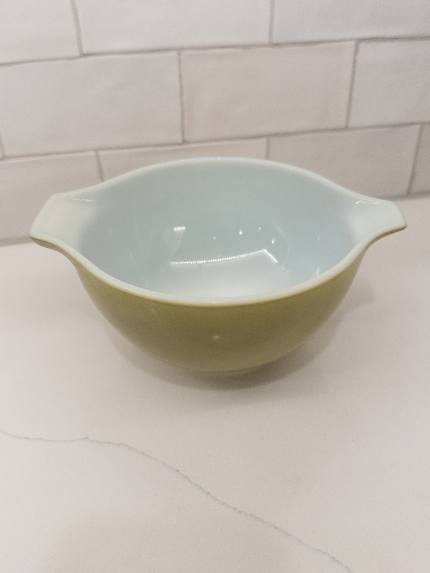 Vintage Pyrex 441 Verde Green Cinderella Mixing Bowl