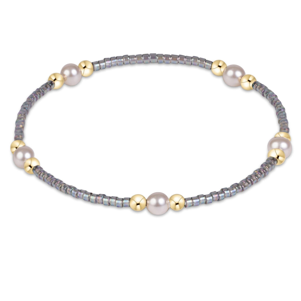enewton Hope Purpose Pearl Bracelet - Morning Mist shown flat on a plain white background