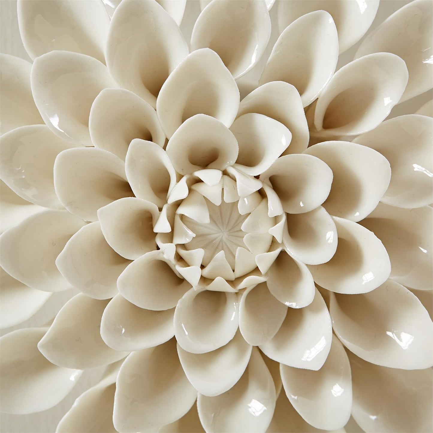 White Garden Flower Wall Sculptures