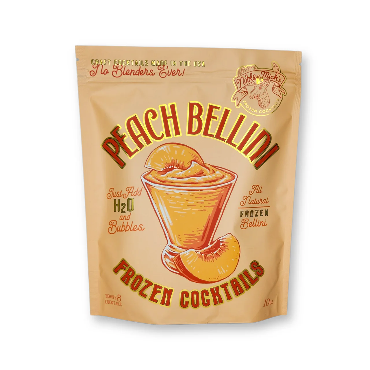 Frozen Peach Bellini - Noble Mick's
